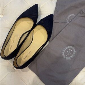 Sarah Flint Natalie Dark Blue Pointed Flats